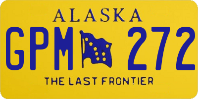 AK license plate GPM272