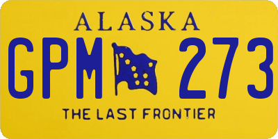 AK license plate GPM273