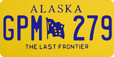 AK license plate GPM279