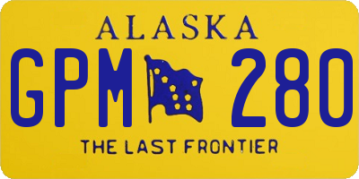 AK license plate GPM280