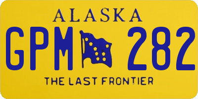 AK license plate GPM282