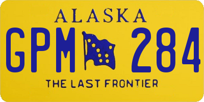 AK license plate GPM284