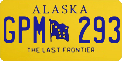 AK license plate GPM293