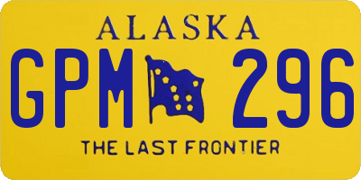AK license plate GPM296