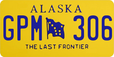 AK license plate GPM306