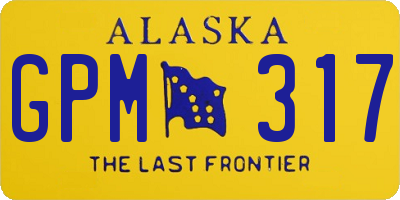 AK license plate GPM317