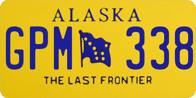 AK license plate GPM338