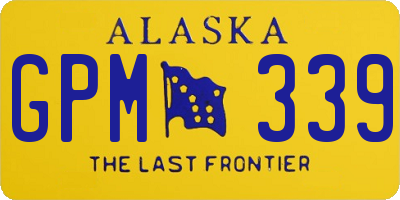 AK license plate GPM339