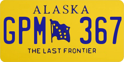 AK license plate GPM367