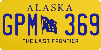 AK license plate GPM369