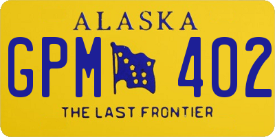 AK license plate GPM402