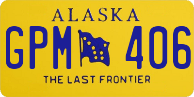 AK license plate GPM406