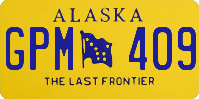 AK license plate GPM409