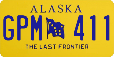 AK license plate GPM411