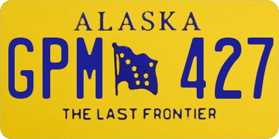 AK license plate GPM427