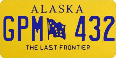 AK license plate GPM432