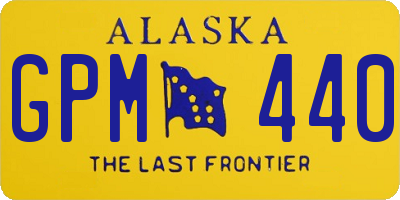 AK license plate GPM440