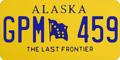 AK license plate GPM459