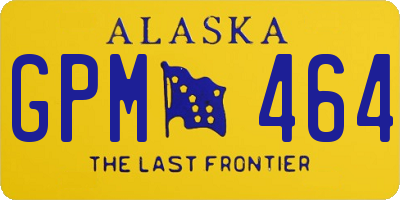 AK license plate GPM464