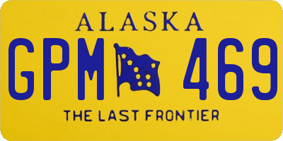 AK license plate GPM469