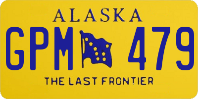 AK license plate GPM479