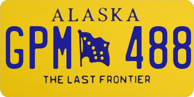 AK license plate GPM488