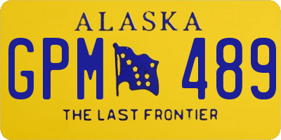 AK license plate GPM489