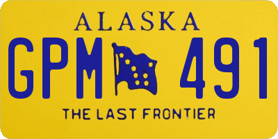 AK license plate GPM491