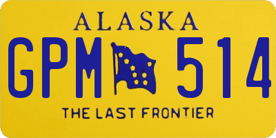 AK license plate GPM514