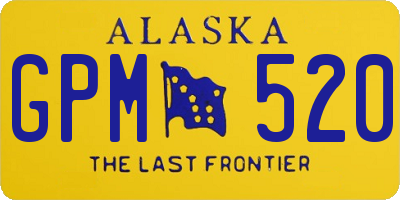 AK license plate GPM520