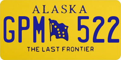 AK license plate GPM522