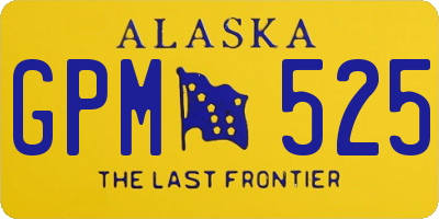 AK license plate GPM525