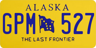 AK license plate GPM527