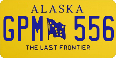 AK license plate GPM556