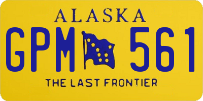 AK license plate GPM561