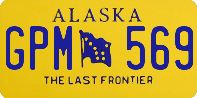 AK license plate GPM569