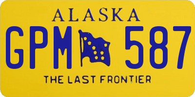 AK license plate GPM587