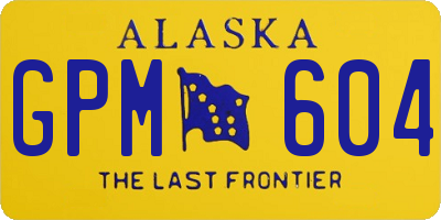 AK license plate GPM604