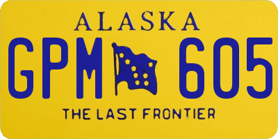 AK license plate GPM605