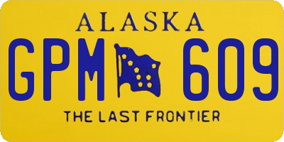 AK license plate GPM609