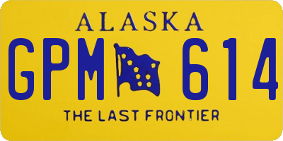 AK license plate GPM614