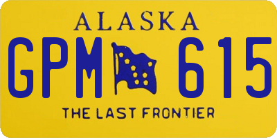 AK license plate GPM615