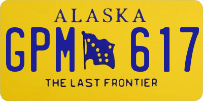 AK license plate GPM617
