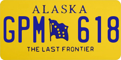 AK license plate GPM618