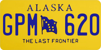 AK license plate GPM620