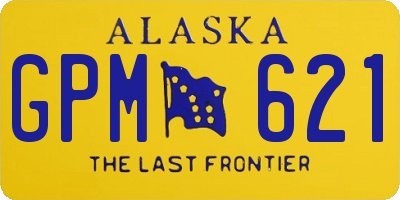 AK license plate GPM621