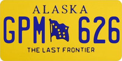 AK license plate GPM626