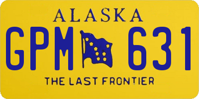 AK license plate GPM631