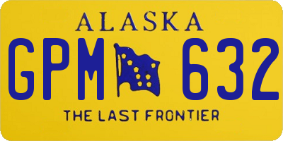 AK license plate GPM632