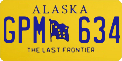 AK license plate GPM634